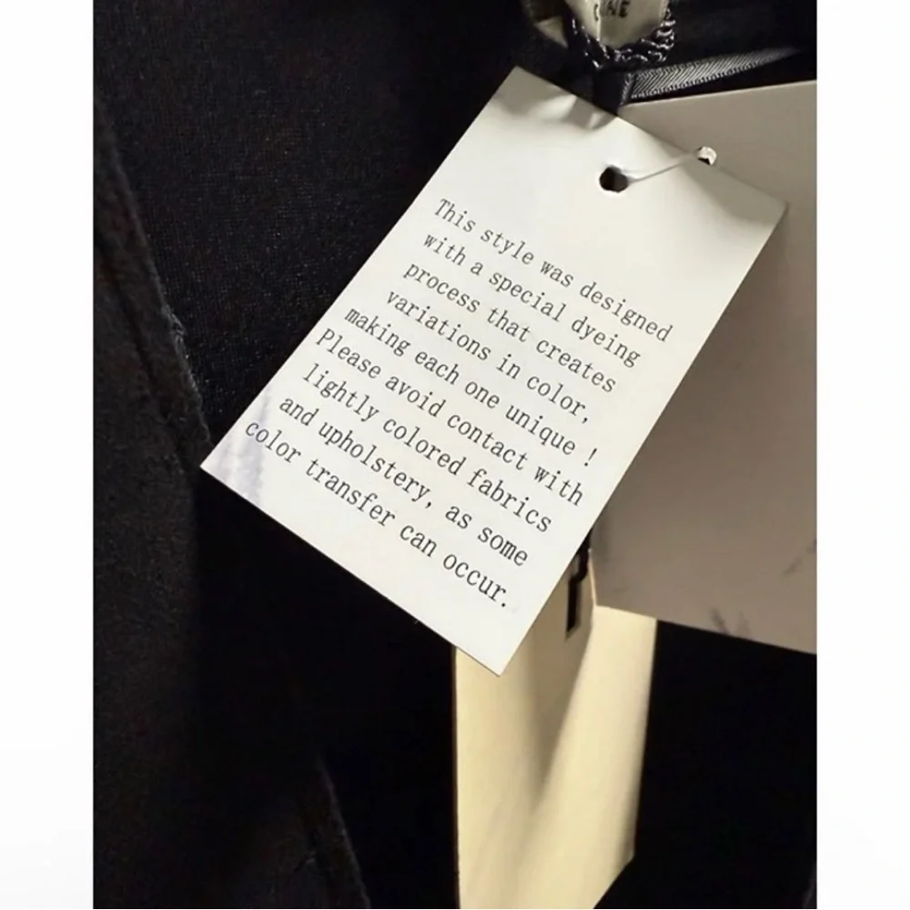 Black Blazer Industry Womens Black Faux Leather Open Front nwt - Picture 8 of 16